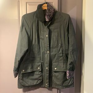 Barbour Women's Beadnell Jacket with Liberty Print Lining - Navy, Size 10